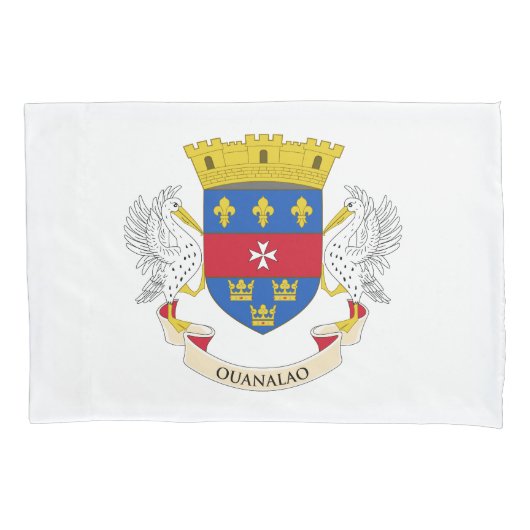 Flagge Saint Barthélemy Kissenbezug (Vorderseite)