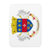 Flagge Saint Barthélemy Magnet (Vertikal)