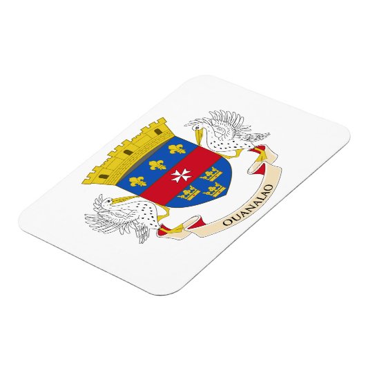 Flagge Saint Barthélemy Magnet (Linke Seite)