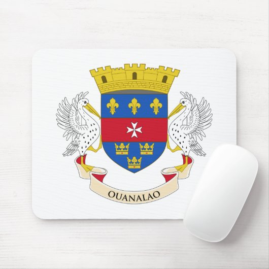 Flagge Saint Barthélemy Mousepad (Mit Mouse)
