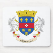Flagge Saint Barthélemy Mousepad (Vorne)