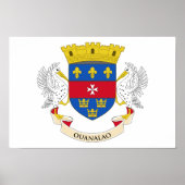 Flagge Saint Barthélemy Poster (Vorne)