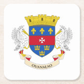 Flagge Saint Barthélemy Rechteckiger Pappuntersetzer (Vorderseite)