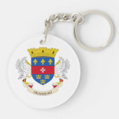 Flagge Saint Barthélemy Schlüsselanhänger (Rückseite)