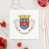 Flagge Saint Barthélemy Serviette (Beispiel)