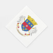 Flagge Saint Barthélemy Serviette (Ecke)