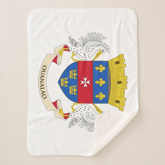 Flagge Saint Barthélemy Sherpadecke (Vorderseite)