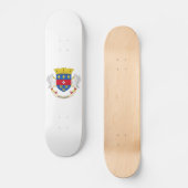Flagge Saint Barthélemy Skateboard (Vorderseite)