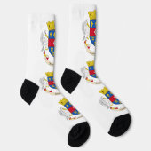 Flagge Saint Barthélemy Socken (Rechts)