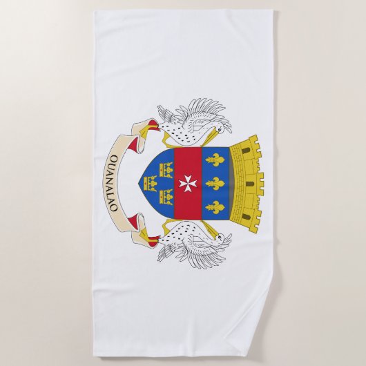 Flagge Saint Barthélemy Strandtuch (Vorderseite)