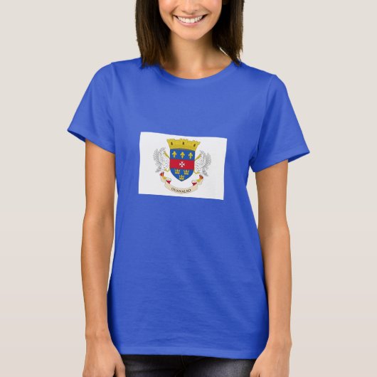Flagge Saint Barthélemy T-Shirt (Vorderseite)