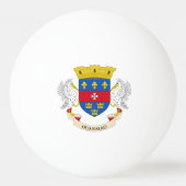 Flagge Saint Barthélemy Tischtennisball (Rückseite)