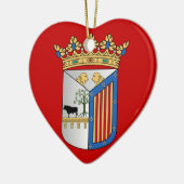 Flagge Salamancas (Spanien) Keramik Ornament (Links)