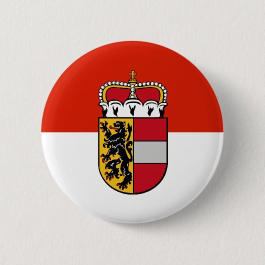 Flagge Salzburgs, Österreich Button (Vorderseite)