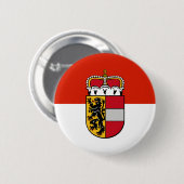 Flagge Salzburgs, Österreich Button (Vorne & Hinten)