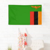 Flagge Sambias Banner (Insitu)