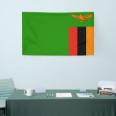 Flagge Sambias Banner (Messeveranstaltung)