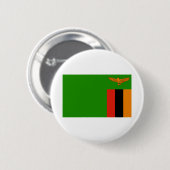 Flagge Sambias Button (Vorne & Hinten)