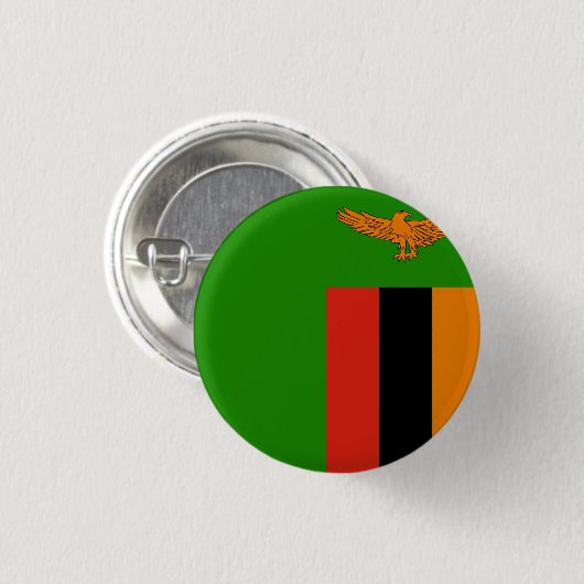 Flagge Sambias Button (Vorne & Hinten)