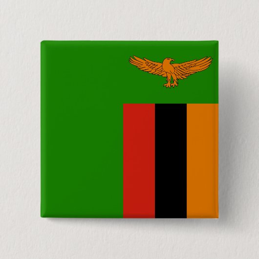 Flagge Sambias Button (Vorderseite)