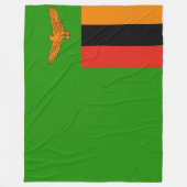 Flagge Sambias Fleecedecke (Vorderseite)