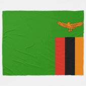 Flagge Sambias Fleecedecke (Vorderseite (Horizontal))