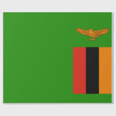 Flagge Sambias Geschenkpapier (Flach)