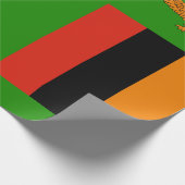 Flagge Sambias Geschenkpapier (Ecke)