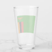 Flagge Sambias Glas (Rückseite)