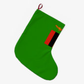 Flagge Sambias Großer Weihnachtsstrumpf (Vorderansicht (hängend))