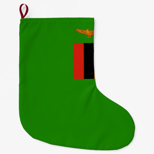 Flagge Sambias Großer Weihnachtsstrumpf (Vorderseite)