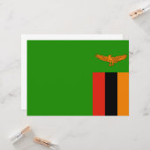 Flagge Sambias Karte (Vorderseite/Rückseite Beispiel)