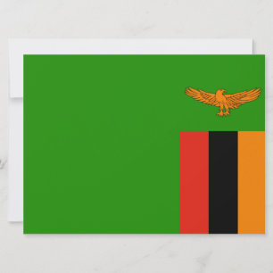 Flagge Sambias Karte