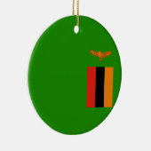 Flagge Sambias Keramik Ornament (Rechts)