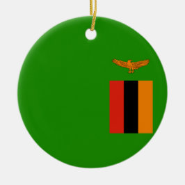 Flagge Sambias Keramik Ornament