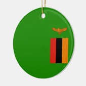 Flagge Sambias Keramik Ornament (Links)