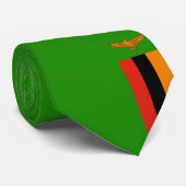 Flagge Sambias Krawatte (Gerollt)