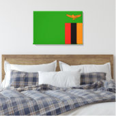 Flagge Sambias Leinwanddruck (Insitu (Schlafzimmer))