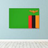Flagge Sambias Leinwanddruck (Insitu (Holzboden))