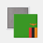 Flagge Sambias Magnet (Vorderseite/Rückseite)
