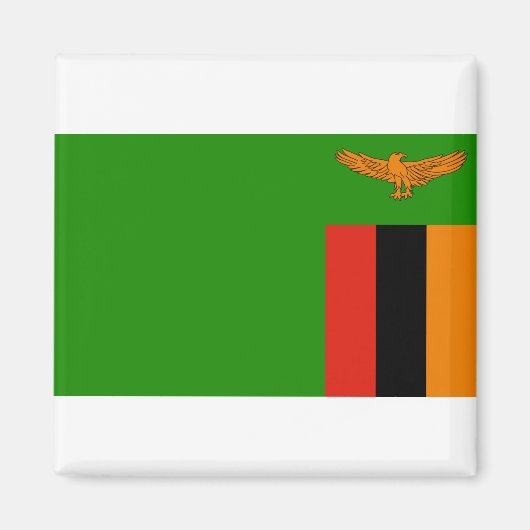 Flagge Sambias Magnet (Vorne)
