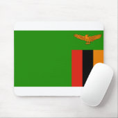 Flagge Sambias Mousepad (Mit Mouse)