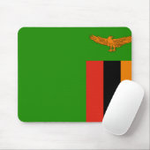 Flagge Sambias Mousepad (Mit Mouse)