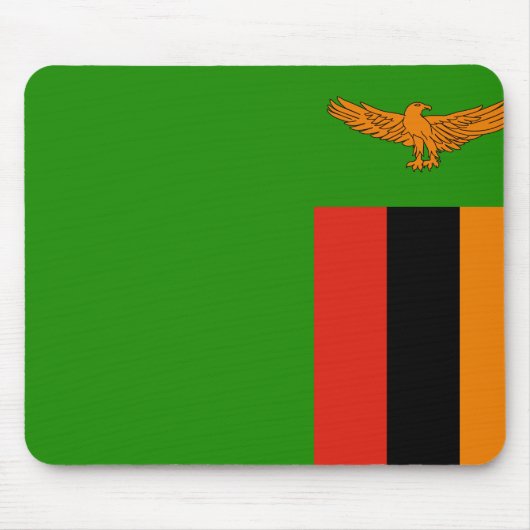 Flagge Sambias Mousepad (Vorne)