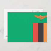 Flagge Sambias Postkarte (Vorne/Hinten)