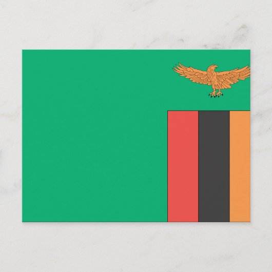 Flagge Sambias Postkarte (Vorderseite)