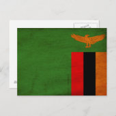 Flagge Sambias Postkarte (Vorne/Hinten)