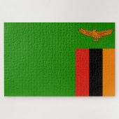 Flagge Sambias Puzzle (Horizontal)