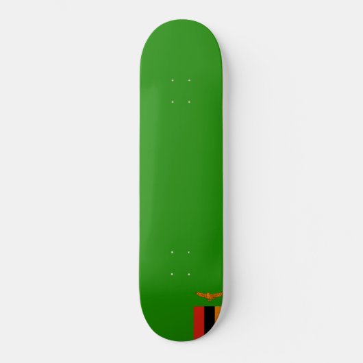 Flagge Sambias Skateboard (Vorderseite)