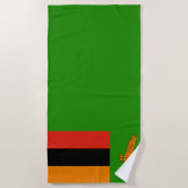 Flagge Sambias Strandtuch (Vorderseite)